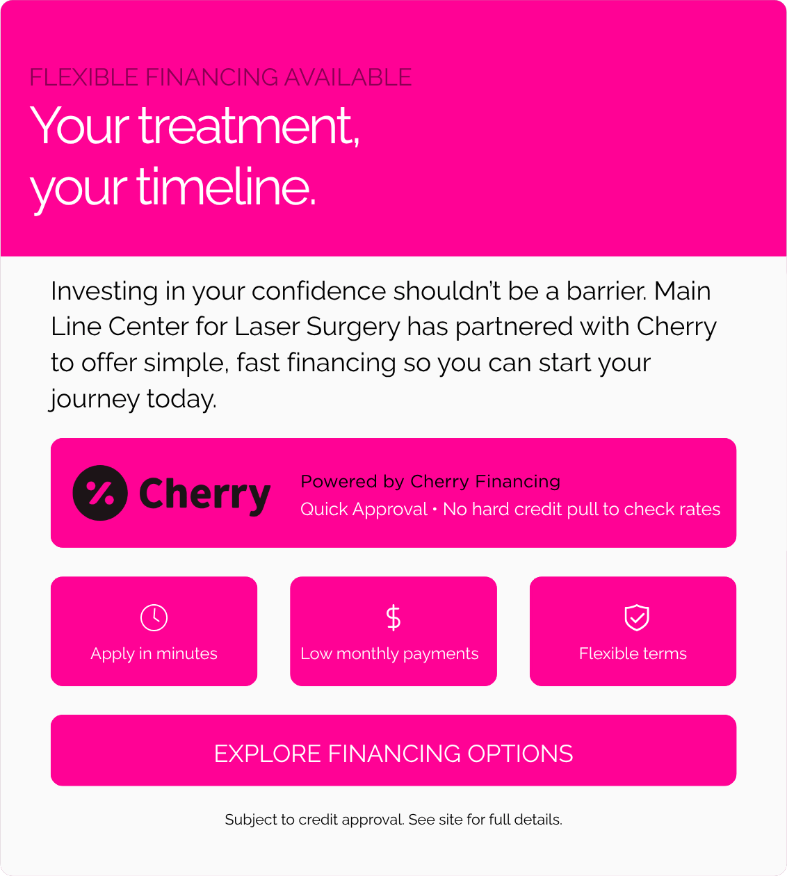 Explore Financing Options